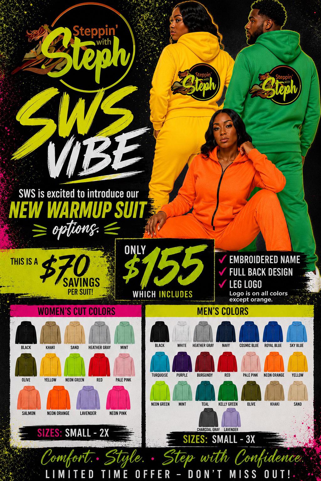 Women's SWS Warm-Up Suit (Patch)
